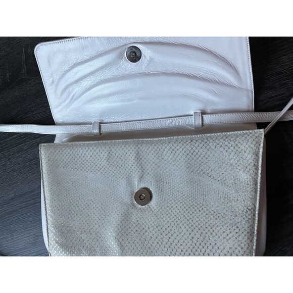 Tre Zeta Abstract Art Leather Crossbody Bag Italy VTG Y2K 90s - Picture 6 of 10